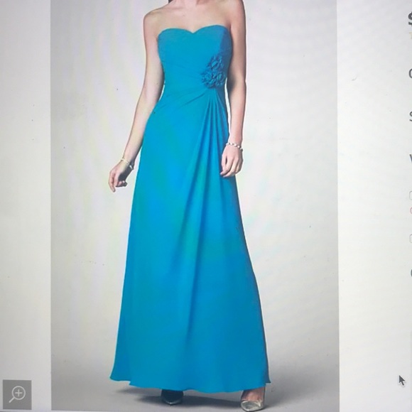 Alfred Angelo marine blue sz 4 bridesmaid dress. - Picture 5 of 8
